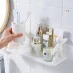 رفوف تخزين لاصقة مع خطافات