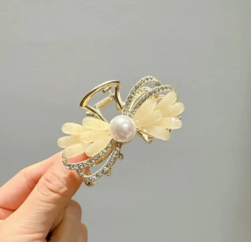 كماشة شعر كريستال صغيرة