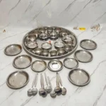 عرض صحون استيل وملاعق