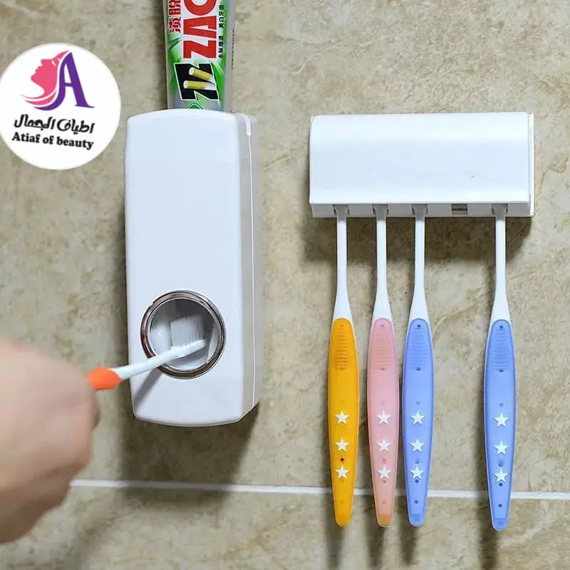 ستاند فرش أسنان مع معجون قابل للإلصاق على الحائط